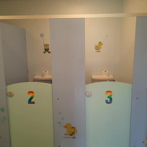 The toilets